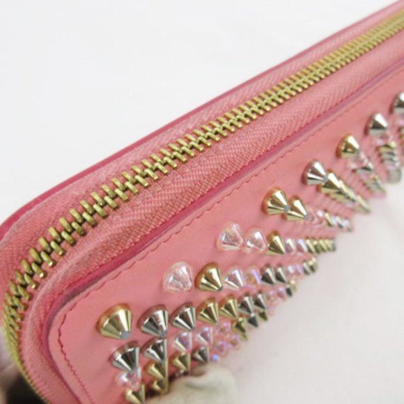 💕Gorgeous Christian Louboutin Panettone Spike Stud Zippy Wallet - Picture 5 of 8